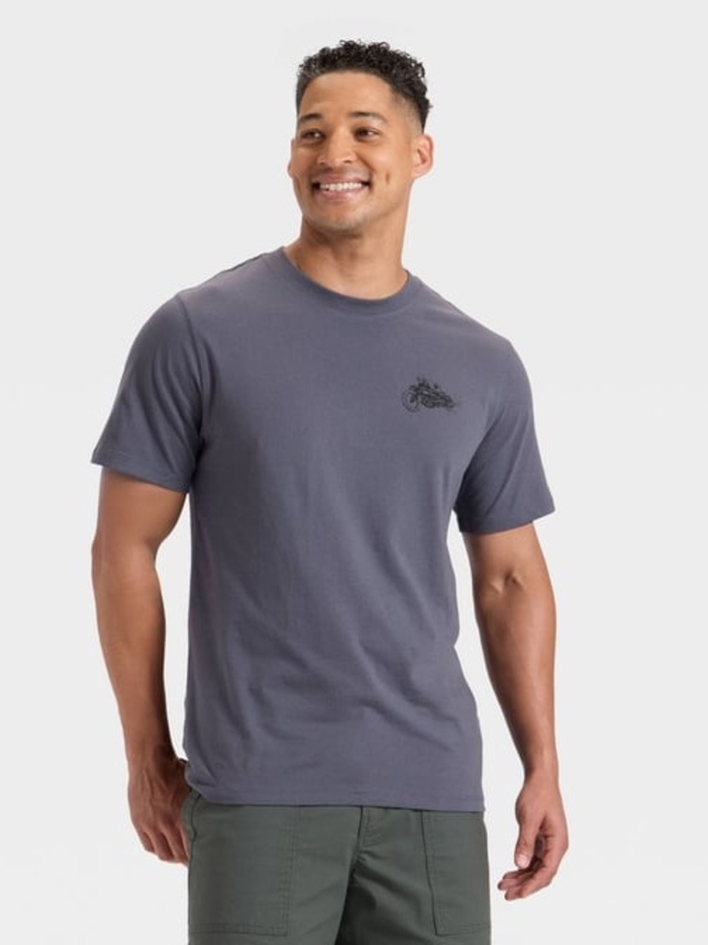 Goodfellow & Co Men's Crew Neck T‑Shirt in Charcoal Gray XL NWT